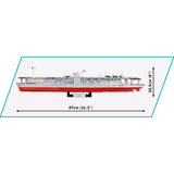 Cobi akagi aircraft carrier constructiespeelgoed (schaal 1:300)