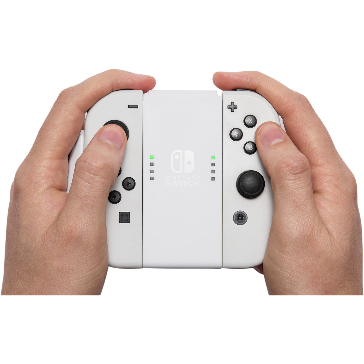 Powera joy-con comfort grip for nintendo switch - white bevestiging (wit)