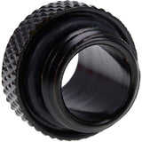 Alphacool eiszapfen double nippel g1 4 outer thread to g1 4 outer thread verbinding (zwart, voor zachte slangen (pvc, silicone, neopreen))