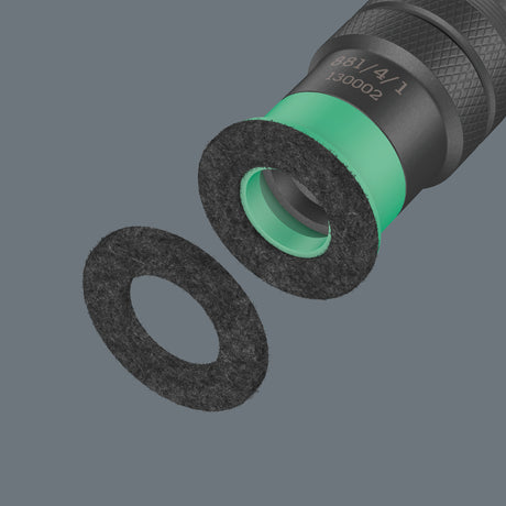Wera 881 4 1 sb afstandshouder met variabele schroefdiepte instelling, 1 4 x 95 mm bit (zwart groen)