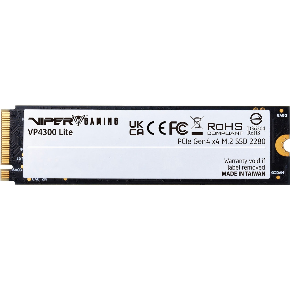 Patriot vp4300 lite 1 tb ssd (zwart, pcie 4.0 x4, nvme 2.0, m.2 2280)