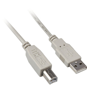 Sharkoon usb-a 2.0 naar usb-b kabel (grijs, 0,5 meter)