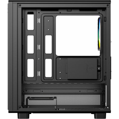 Xyz pc gear atom midi tower behuizing (zwart | 2x usb-a | 1x usb-c | tempered glass)