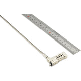Kensington slim nanosaver 2.0 eq combination laptop lock diefstalbeveiliging (zilver)