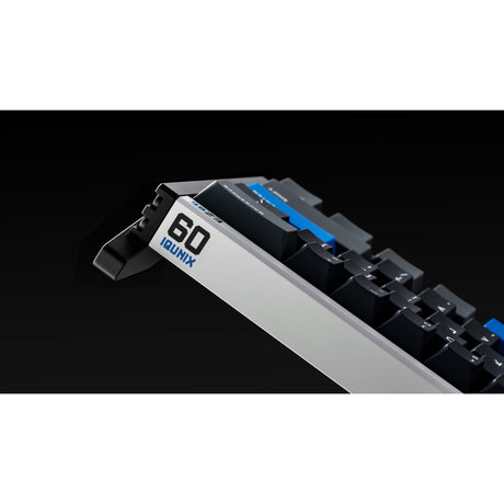 Iqunix ez60 magnetic switch gaming he keyboard (zwart, us lay-out (qwerty), gateron star trail, 60%, rgb, double shot pbt keycaps)