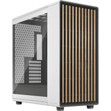 Fractal design north xl midi tower behuizing (wit houtkleur | 2x usb-a | 1x usb-c | tempered glass)