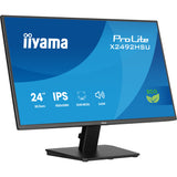 Iiyama prolite x2492hsu-b1 24 monitor (zwart (mat), hdmi, displayport, 2x usb-a)
