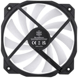 Silverstone shark force 160 argb case fan (zwart, 160 x 160 x 25 mm, pwm)