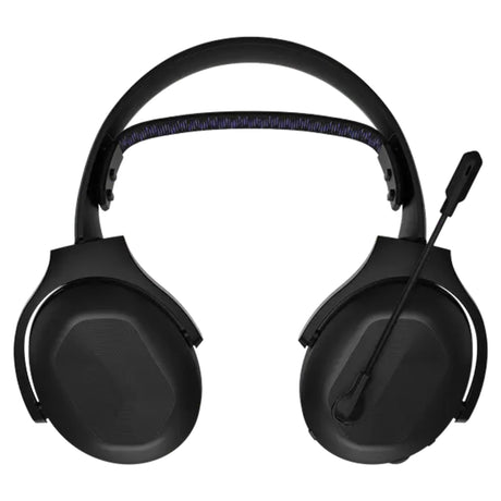 Lenovo legion h410 draadloze gamingheadset over-ear gaming headset (zwart paars, bluetooth, 2,4 ghz, playstation 4, playstation 5, nintendo switch, pc)