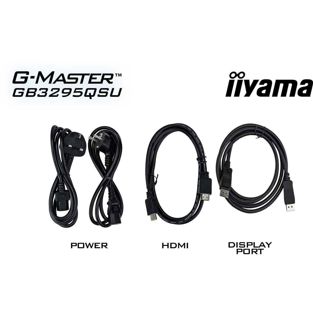 Iiyama g-master red eagle gb3272qsu-b1 31.5 gaming monitor (zwart (mat), 180 hz, hdmi, displayport, usb, audio)