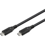 Goobay usb-c 4.0 > usb-c kabel (zwart, 1 meter)