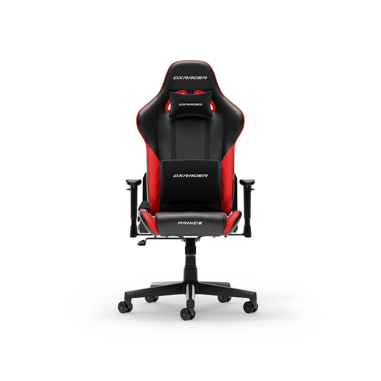 Dxracer prince l black red pvc leather gamestoel (zwart rood)