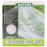 Nature anti-insectengaas insectenhor (wit transparant, 5.2 x 5 m)
