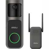 Imou doorbell 2s kit (zwart, 2k, volledig draadloos)