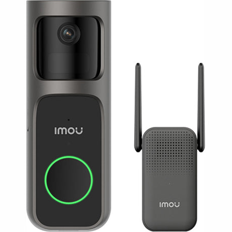 Imou doorbell 2s kit (zwart, 2k, volledig draadloos)