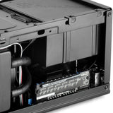 Silverstone sst-sg13b-c mini tower behuizing (zwart | 1x usb-a | 1x usb-c)
