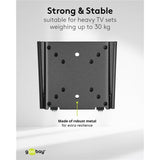 Goobay tv wall mount caravan fixed (s), 13 to 27 inch wandmontage (zwart)