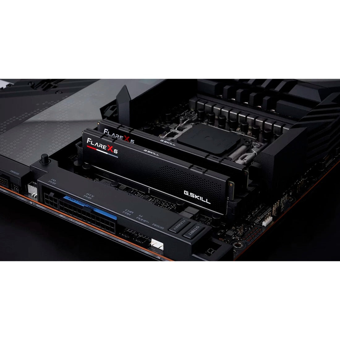 G.skill flare x5 32 gb ddr5-6000 (2x 16 gb) werkgeheugen (zwart, f5-6000j2836g16gx2-fx5, expo)