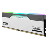 Klevv 32 gb ddr5-6200 (2x 16 gb) kit werkgeheugen (wit zwart, kd5agua80-62b320p, cras v rgb rog, xmp 3.0, expo)