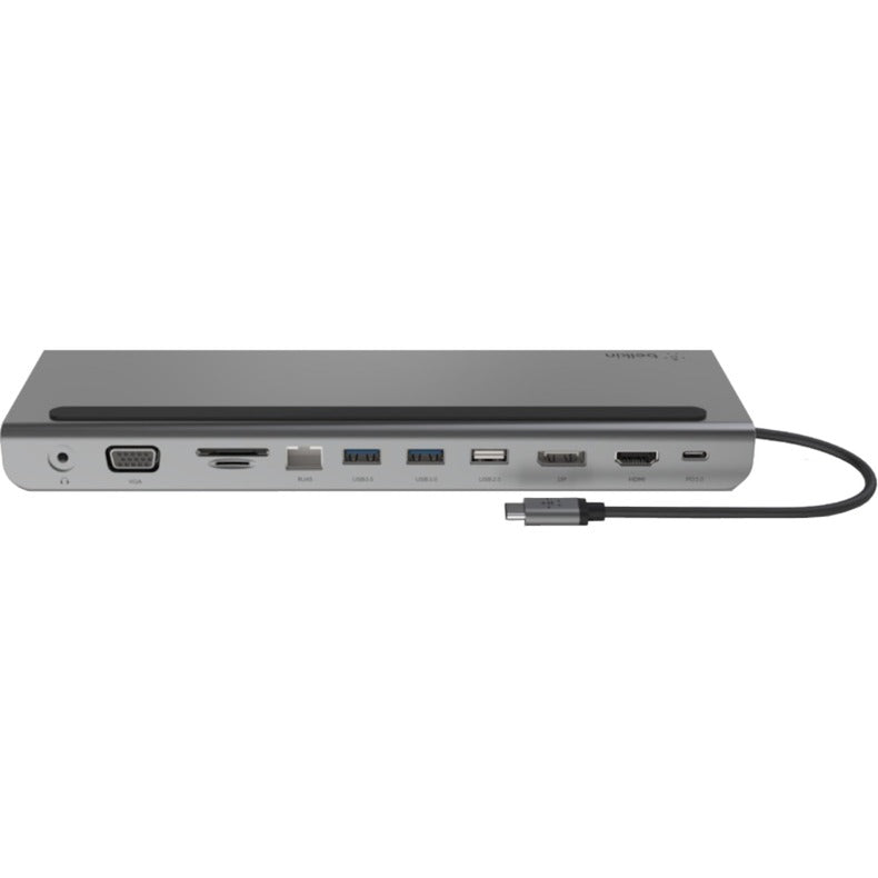 Belkin connect 11-in-1 usb-c hub dockingstation (zilver zwart)