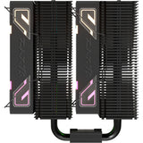 Xyz pc gear thermax 6 duo rgb cpu-koeler (zwart, argb, pwm)