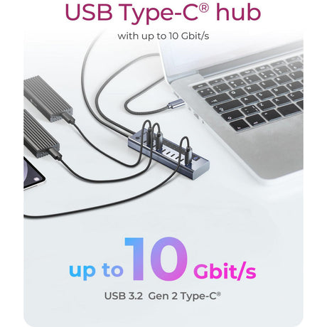 Icy box ib-hub1450-c31 usb-hub (antraciet)