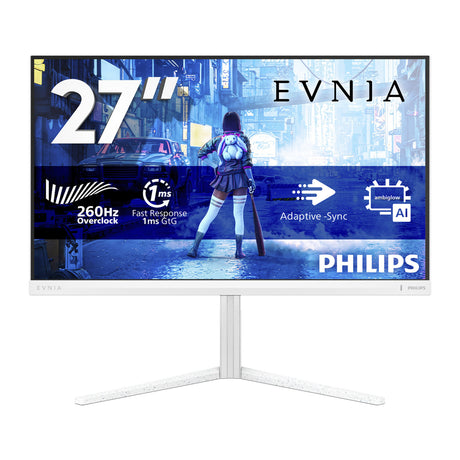 Philips evnia 27m2n5201p 27 gaming monitor (wit, 1x displayport, 2x hdmi, 260 hz (oc))