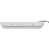 Brennenstuhl ®estilo hoekaansluitdoosstrook met usb laadfunctie 4-weg 2x beschermende contactdozen 2x euro zilver wit