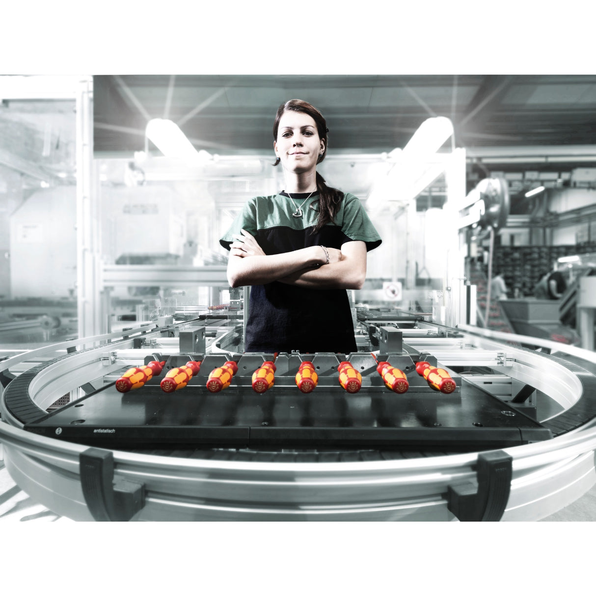 Wera 160 i 165 i 7 schroevendraaierset kraftform plus serie 100 (rood geel, 7-delig)