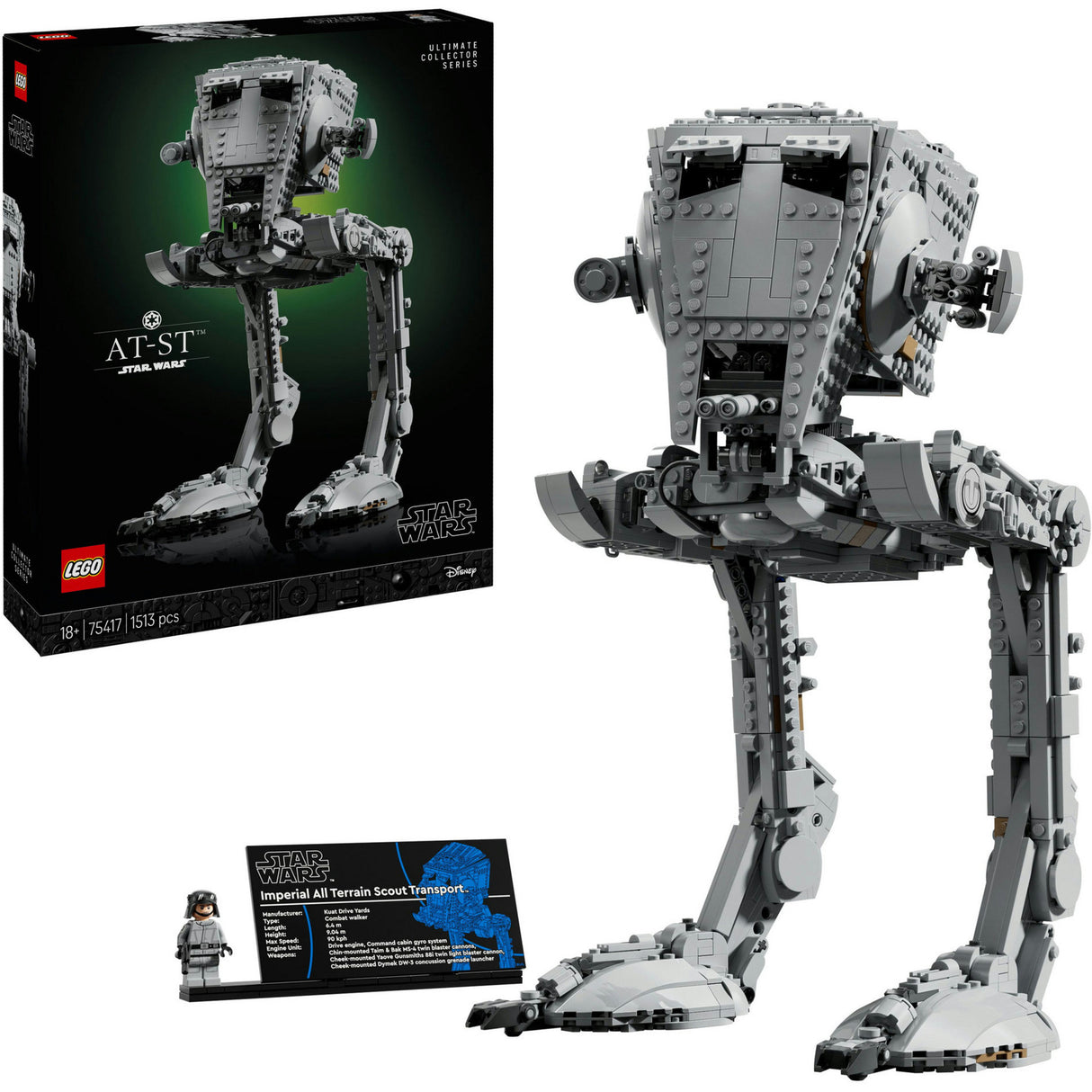 Lego star wars at-st walker bouwpakket voor volwassenen - 75417