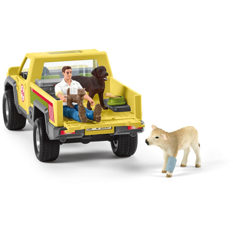 Schleich farm world speelfigurenset dierenartsbezoek op de boerderij