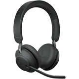Jabra evolve2 65, uc stereo on-ear headset (zwart, unified communication, bluetooth)