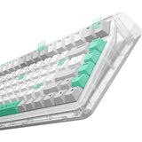 Iqunix og80 wormhole wireless mechanical keyboard (grijs, us lay-out (qwerty), cherry mx red, 80% (tkl), rgb leds, hot-swappable, pbt, 2.4ghz | bluetooth 5.1 | usb-c)