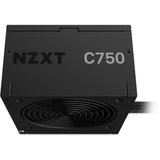 Nzxt c750 bronze modulaire 750 watt voeding (zwart, 1x 12v-2x6, 4x pcie)