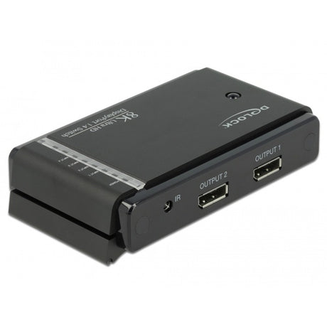 Delock displayport switch 2x 2 displayport in naar 1x 2 displayport out (zwart)