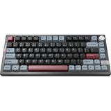 Montech mkey pro darkness rgb mechanisch toetsenbord (zwart, us lay-out (qwerty), gateron g pro brown, 75%, hot-swappable, rgb, double-shot pbt, usb-c | 2.4 ghz | bluetooth 5.2)