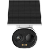 Imou cell 3c all-in-one - 2k draadloze beveiligingscamera voor buiten - inclusief ingebouwd zonnepaneel - volledig draadloos - bewaking voor buiten met nachtzicht in kleur - sirene - ip66 weerbestendig - grote 5000mah batterijcapaciteit