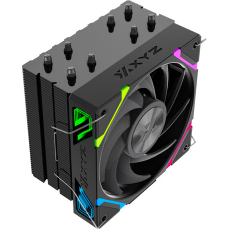 Xyz pc gear thermax 4 rgb cpu-koeler (zwart, argb, pwm)