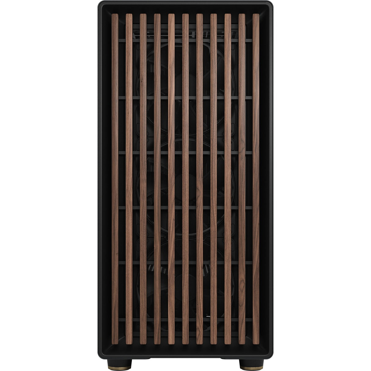Fractal design north xl midi tower behuizing (zwart houtkleur | 2x usb-a | 1x usb-c | tempered glass)