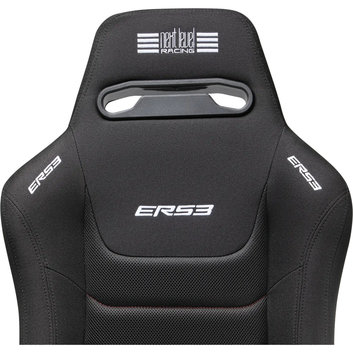 Next level racing ers3 elite reclining seat - fabric simaero mesh edition racestoel (zwart)