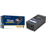 Silverstone sst-tx500-g 500 watt voeding (zwart, 2x pcie)