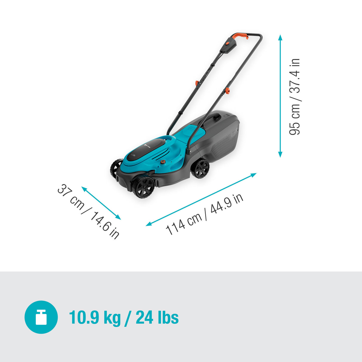 Gardena grasmaaier easymax 32 18v p4a solo