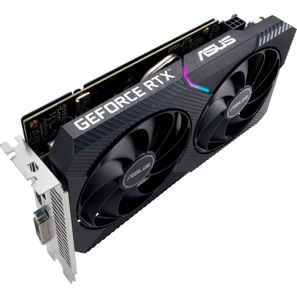 Asus geforce rtx 3050 dual v2 8gb gddr6 grafische kaart (lite hash rate, 1x displayport, 1x hdmi 2.1, dvi-d)