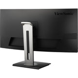 Viewsonic uwqhd curved docking monitor vg3456c 34 ultrawide (zwart (mat), 2x hdmi, 1x displayport, usb-a, usb-b, usb-c, lan, audio)