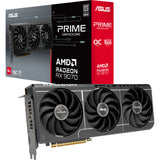 Asus prime radeon rx 9070 evo oc grafische kaart (grijs, 3x displayport, 1x hdmi)