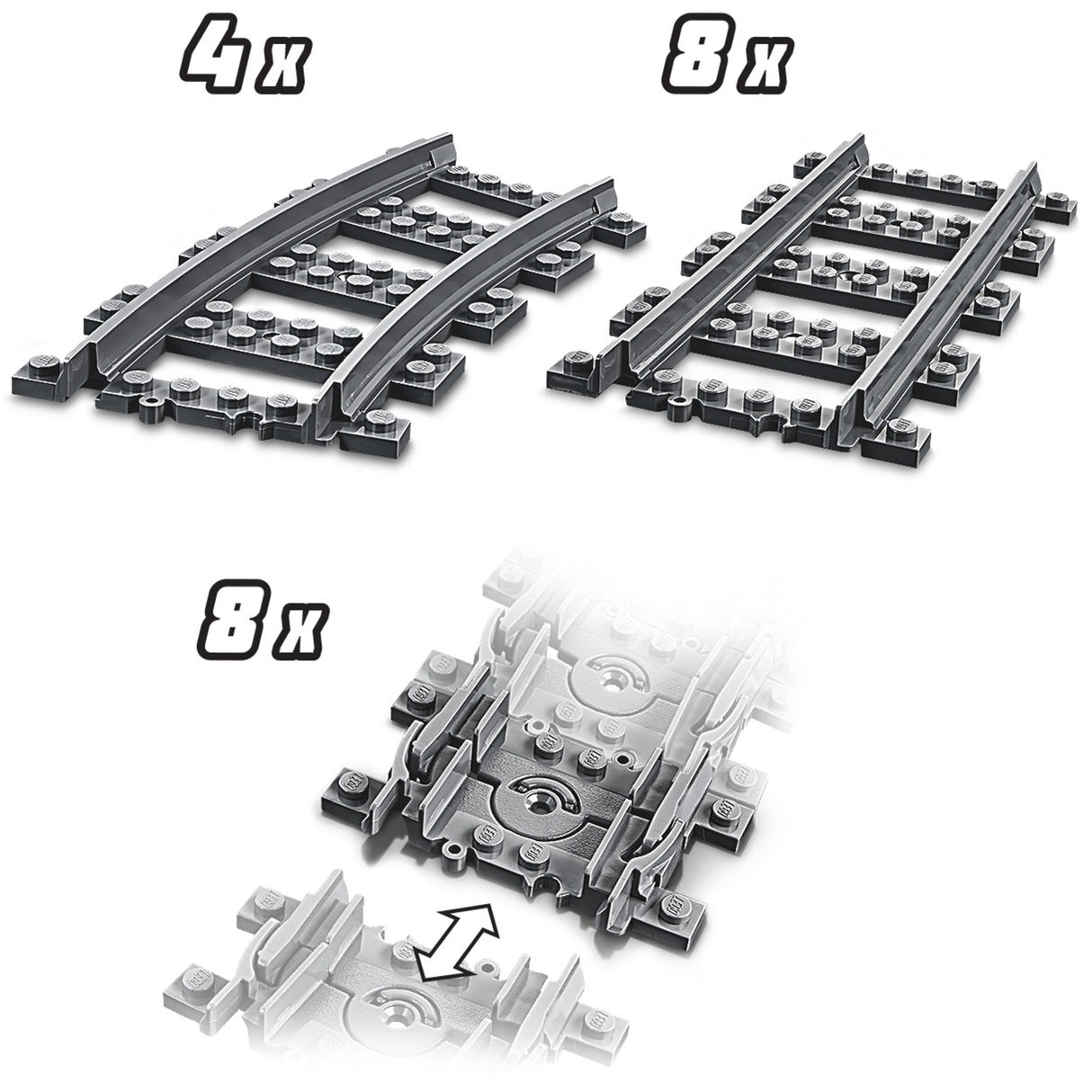 Lego city - treinrails constructiespeelgoed (60205)