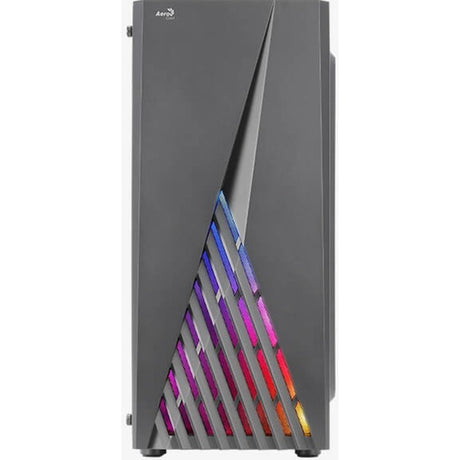 Aerocool delta g-bk-v1 midi tower behuizing (zwart | 3x usb-a | rgb | tempered glass)