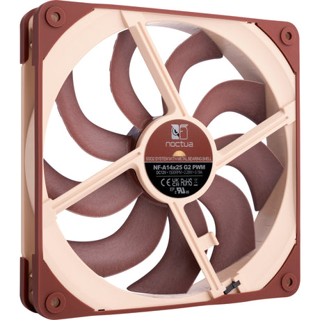Noctua nf-a14x25 g2 pwm case fan (bruin, 140 x 140 x 25 mm)
