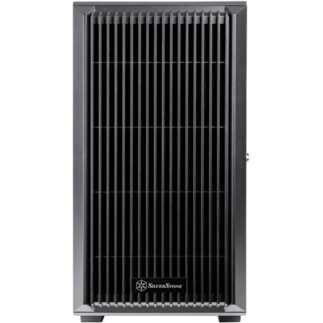 Silverstone cs382 mini tower behuizing (zwart | 2x usb-a | 1x usb-c)