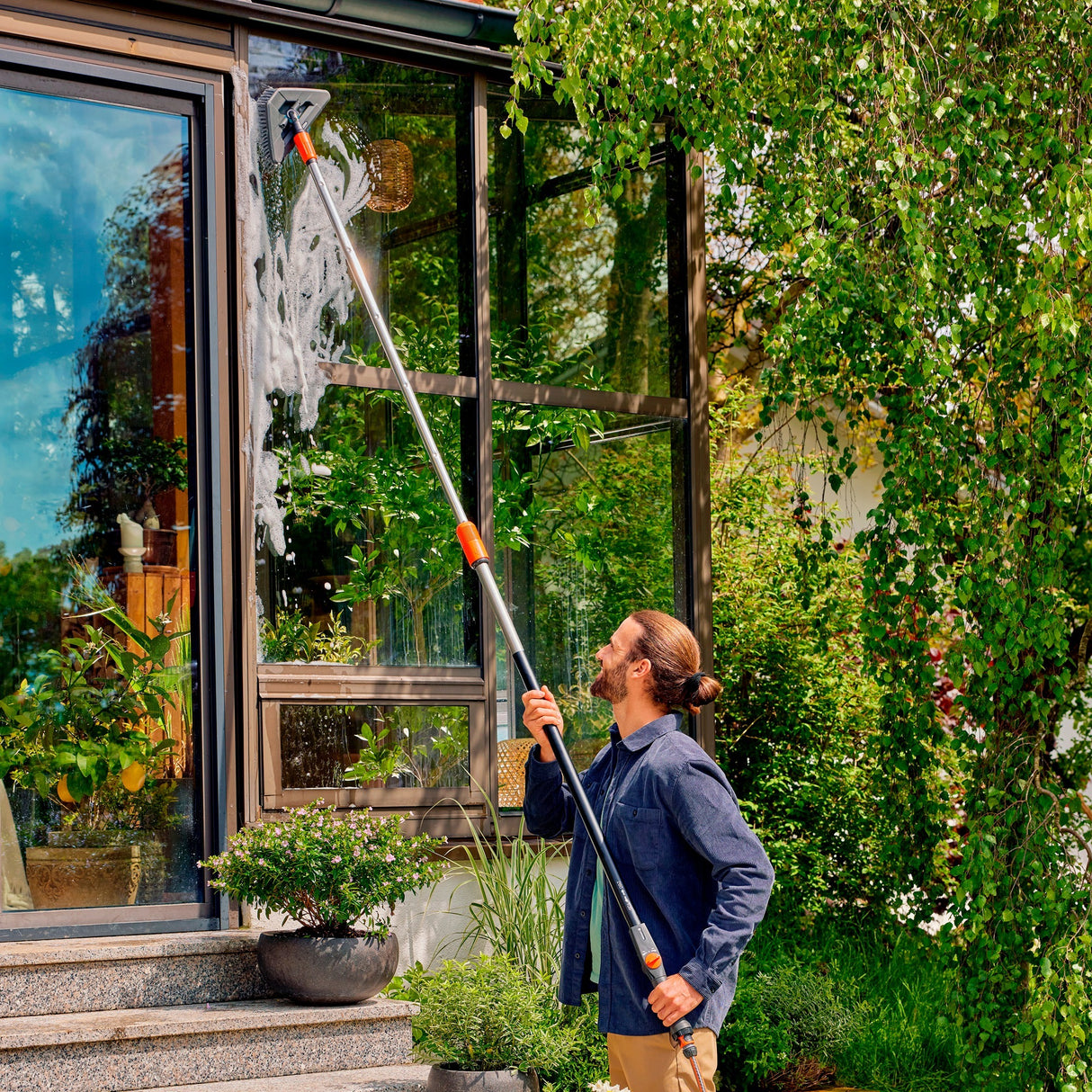 Gardena cleansystem telescopische steel m - xl, voor verder afgelegen plekken (18804-20)